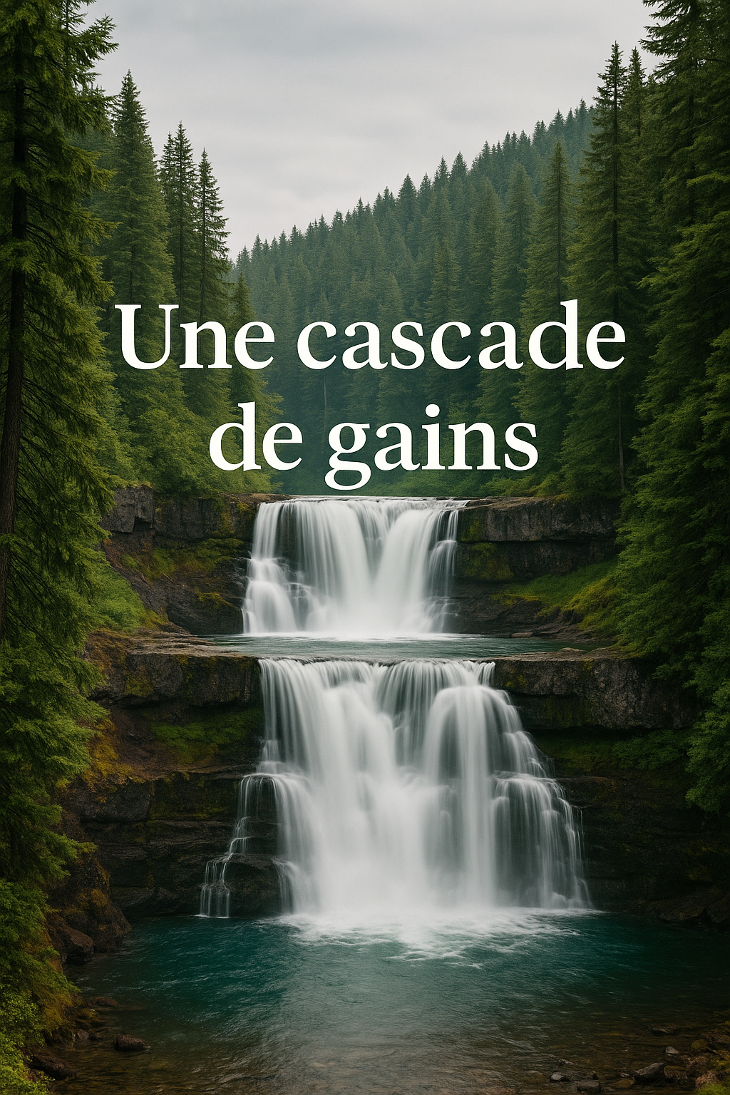Illustration d’une cascade symbolisant les bénéfices et les gains proposés par Diaz Family Services