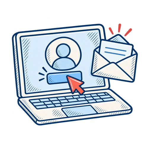Activation d’un compte en ligne à partir d’un courriel d’invitation