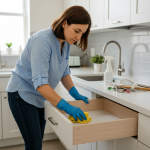 Ménage approfondi à domicile à Montberon avec nettoyage des surfaces et de l’intérieur des meubles