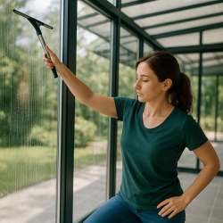 Nettoyage des vitres à domicile à Pechbonnieu avec une aide professionnelle